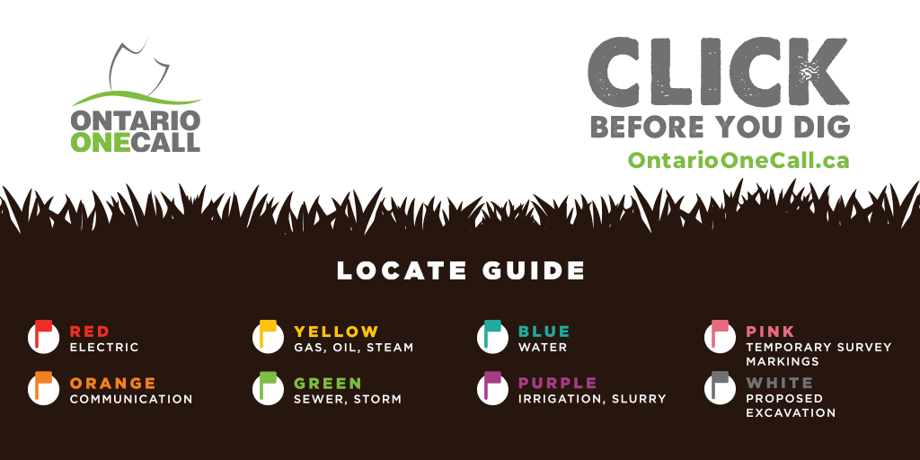 DigSafe locate colour code guide