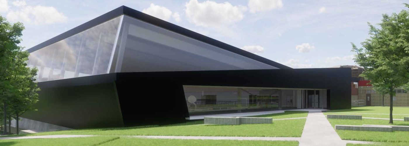 artist's render of new hub building