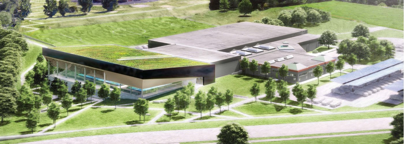 artist's impression of new community hub building