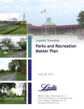 cover of report for parks and recreation