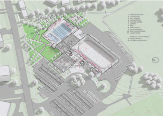 schematic of aerial view of planned hub