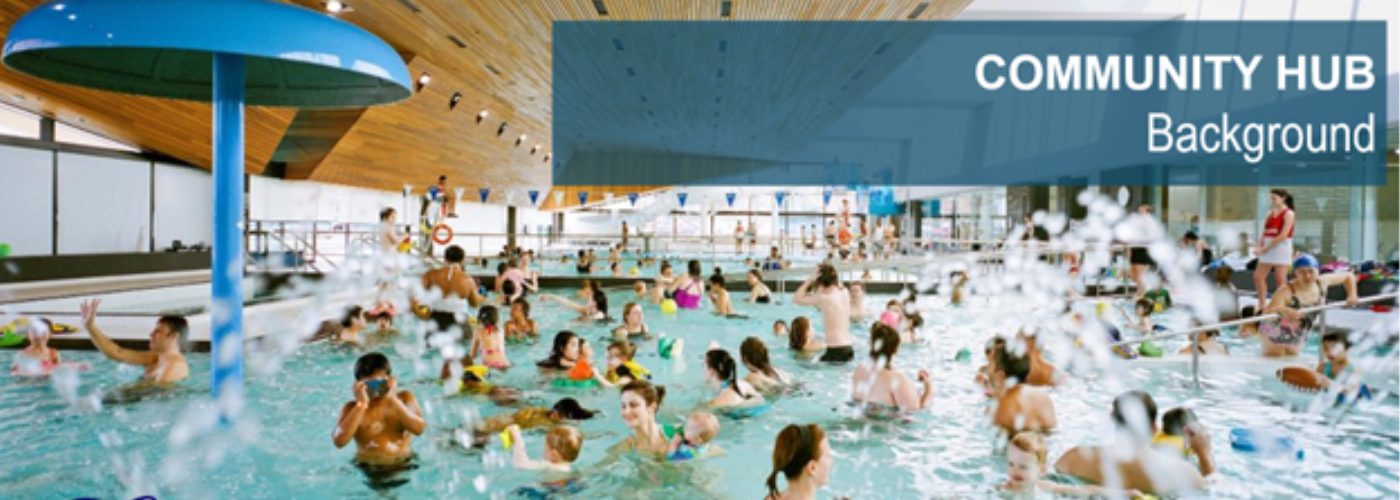 many people in a swimming pool