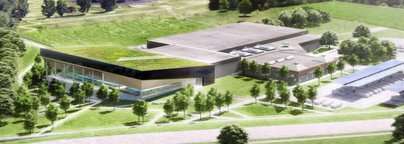 artist's impression of new community hub building
