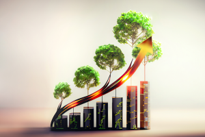 graphic showing growth linked to trees