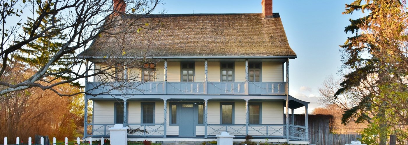 historic house in afternoon sunlight