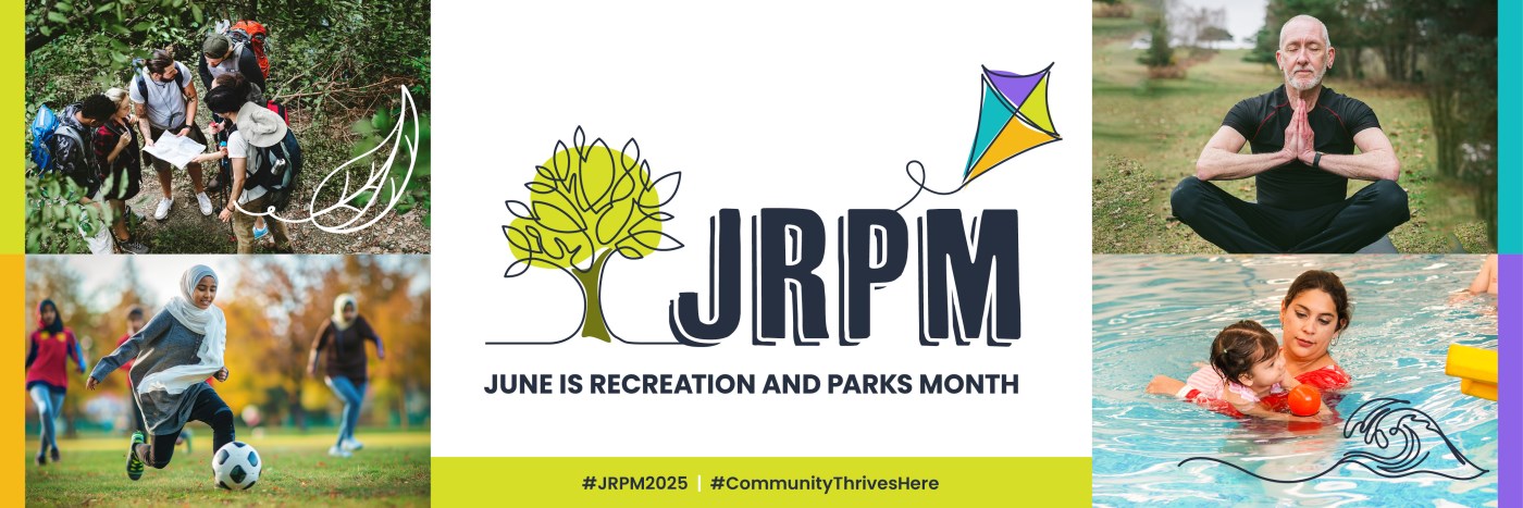 Logo for June is recreation and parks month