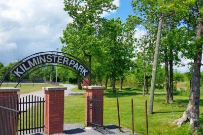 entrance gate to park