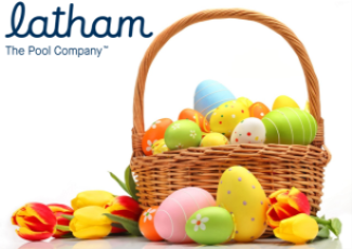 Easter eggs in a basket