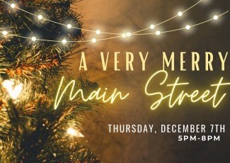 logo for very merry main street event