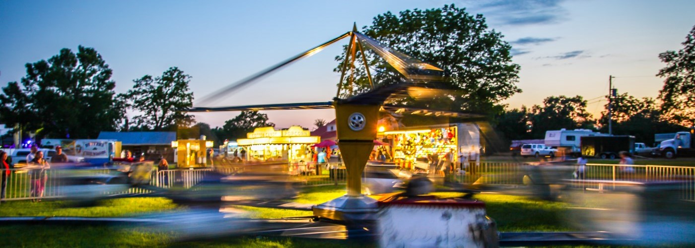 fair ride in evening