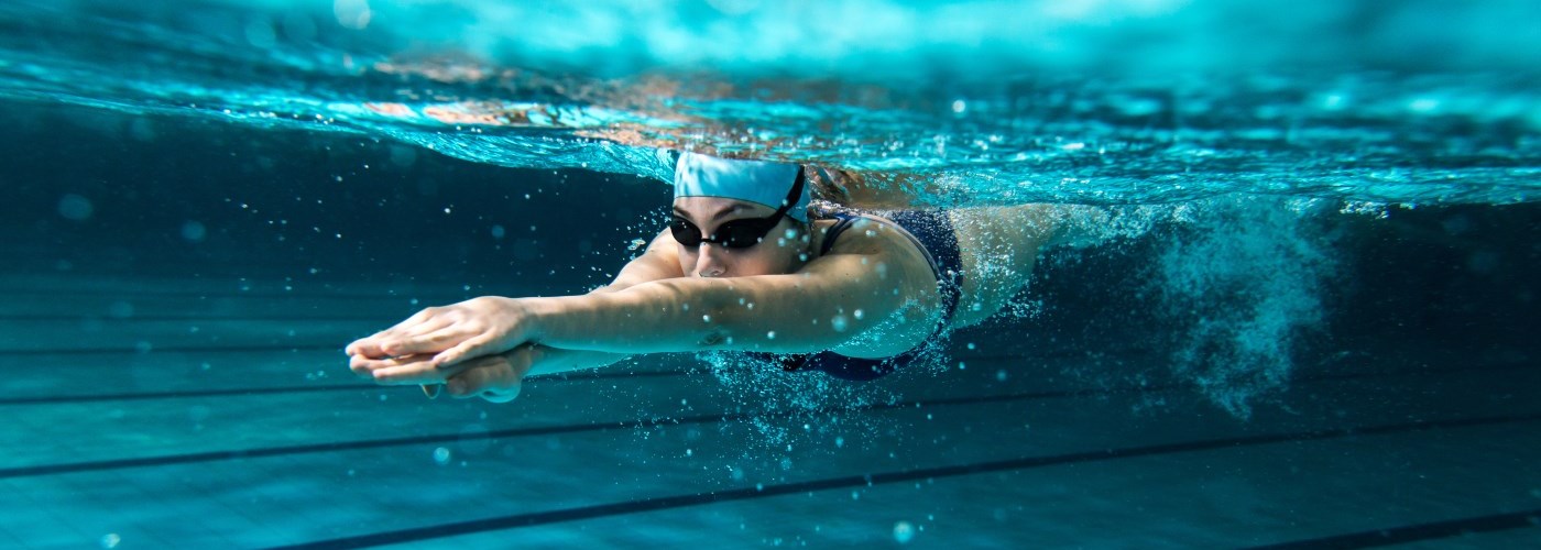 woman swimming