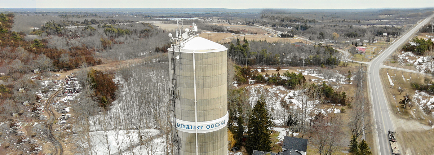 Aerial Image of Odessa Water Tower