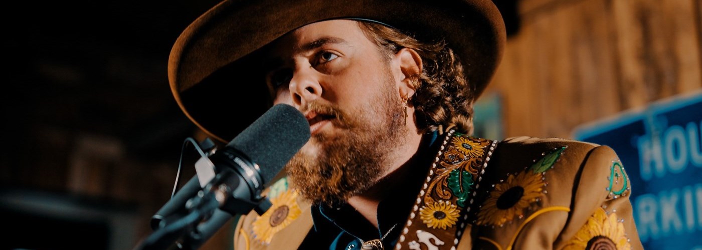 singer at microphone