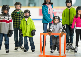 Children skating
