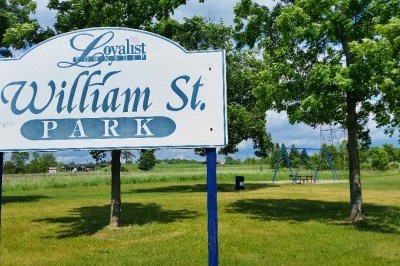 green park with sign for William St Park