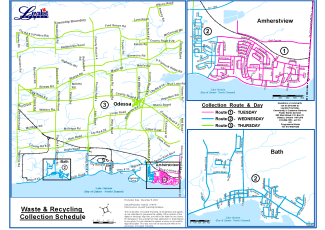 map of garbage and recycling schedule