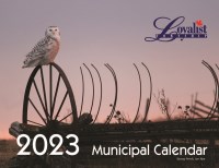 Cover of Loyalist 2023 calendar - snowy owl