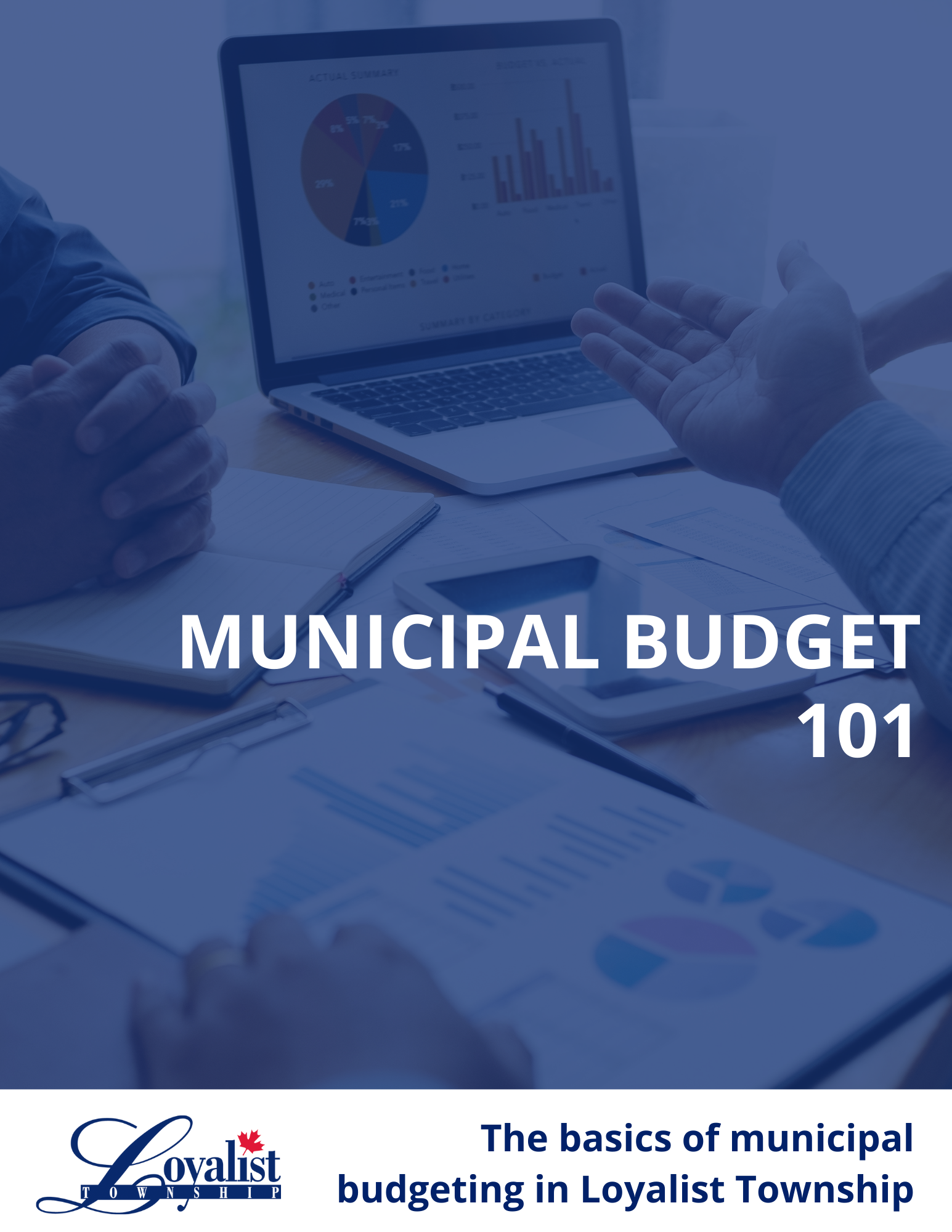 Cover page of municipal budget 101 document