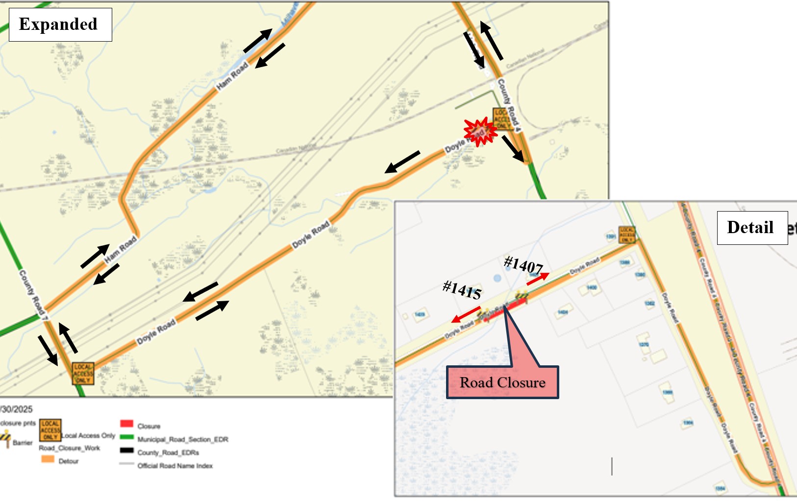 Doyle Rd Closure