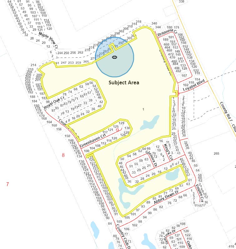Map of a neighbourhood