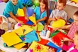 Children working on a craft