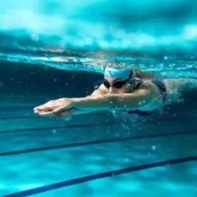 Swimmer in pool