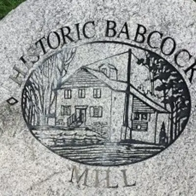 Babcock Mill stone sign