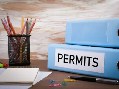 folder labelled permits