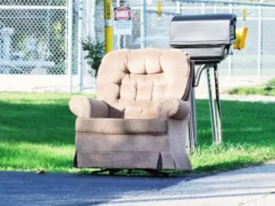 chair at curb