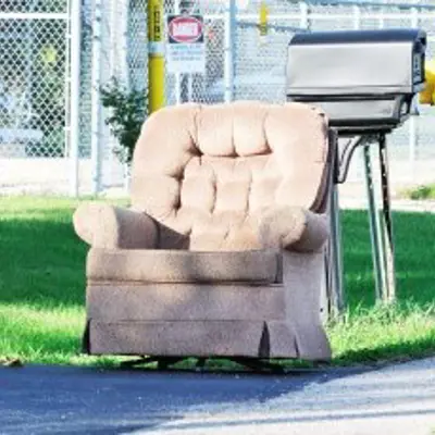 chair at curb