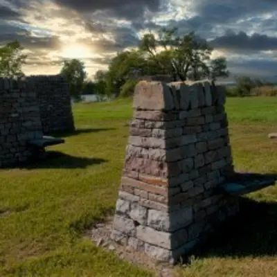 Examples of dry stone walls