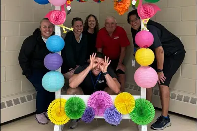 Staff at BBQ