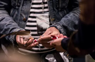 man's hands