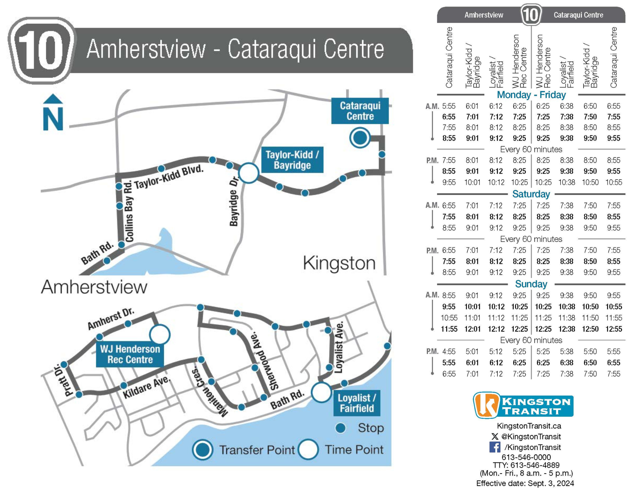 Route 10 Updated Map New Route 10 Schedule and Map