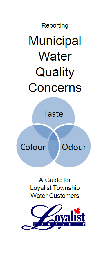 Reporting municipal water quality concerns brochure cover