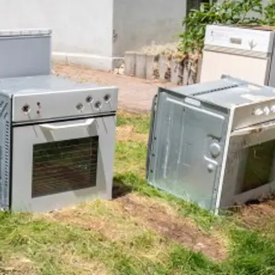 old fridges outside